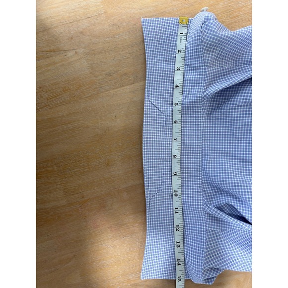 Turnbull & Asser Bespoke Purple Blue Check Dress Shirt Men 15 (Chest 44) England - Picture 7 of 7